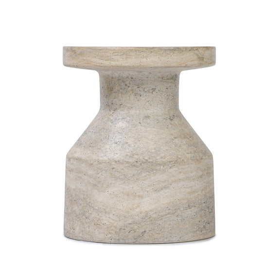 Odeon End Table - Textured Sandy Grey