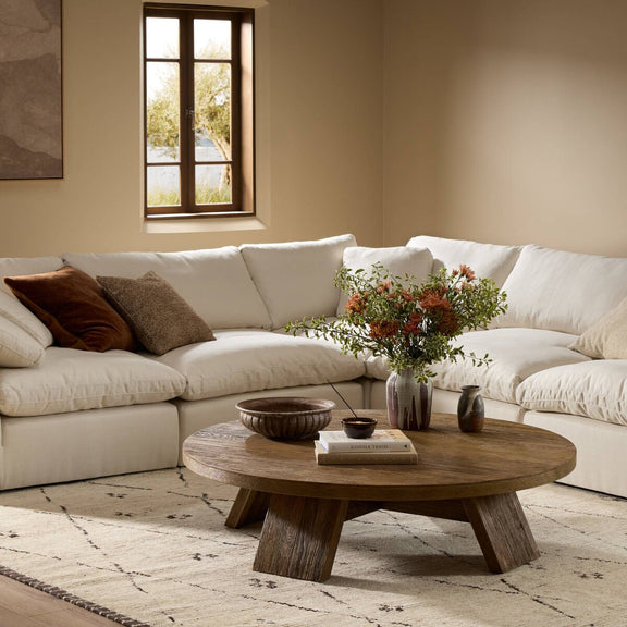 Sparrow Coffee Table - Washed Old Oak Resawn