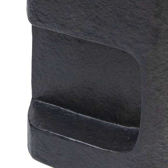 Clementine End Table - Distressed Graphite Concrete
