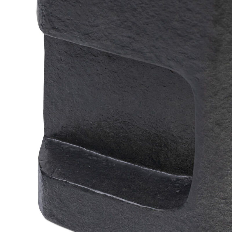 Clementine End Table - Distressed Graphite Concrete