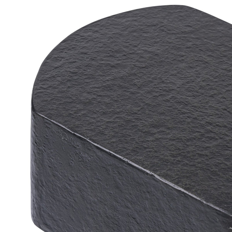 Clementine End Table - Distressed Graphite Concrete