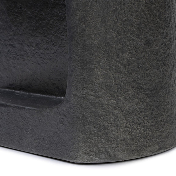 Clementine End Table - Distressed Graphite Concrete