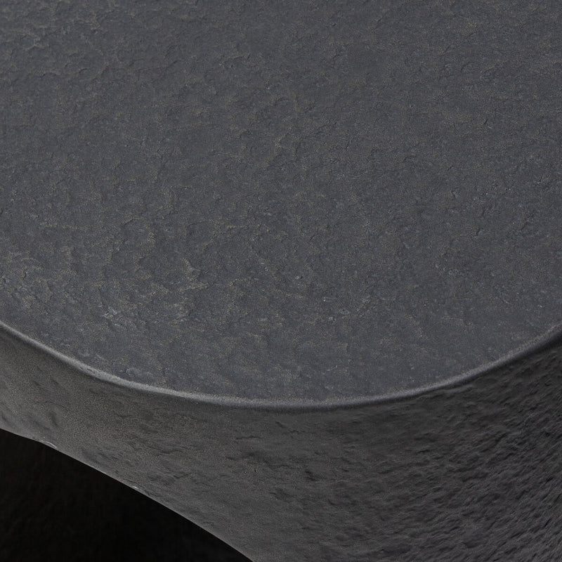 Samson End Table - Distressed Graphite Concrete