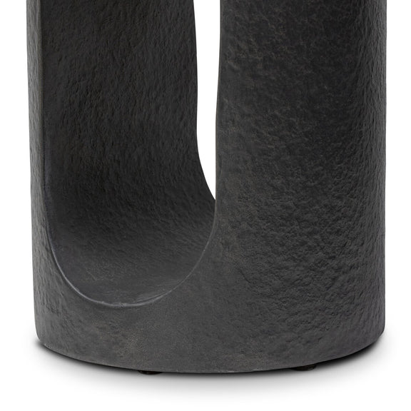 Samson End Table - Distressed Graphite Concrete