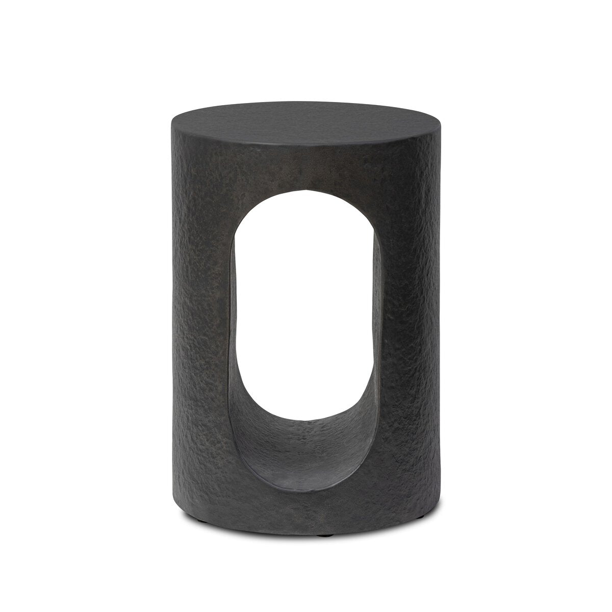 Samson End Table - Distressed Graphite Concrete