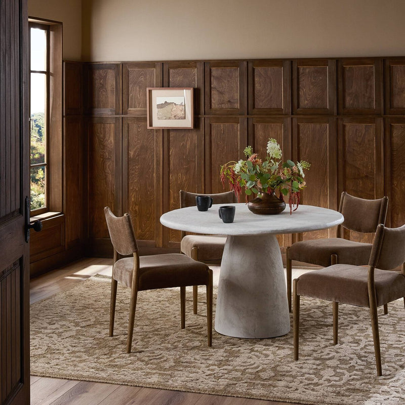 Janice Dining Table - Textured Lunar Concrete