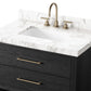 Anthem Single Vanity - Black Wash Oak Veneer