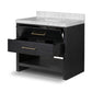 Anthem Single Vanity - Black Wash Oak Veneer