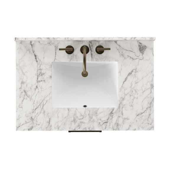 Anthem Single Vanity - Black Wash Oak Veneer