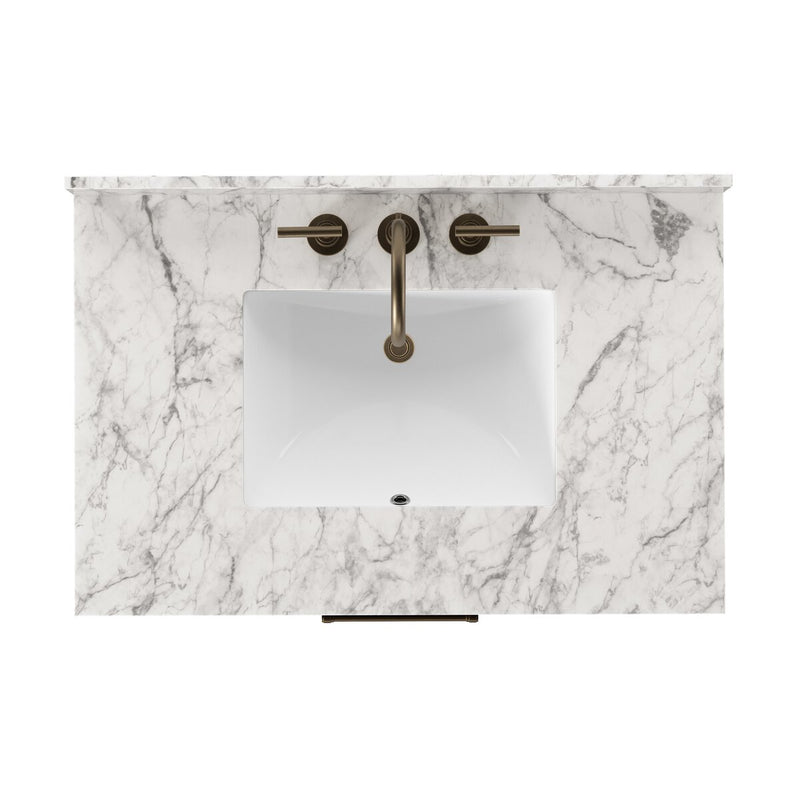 Anthem Single Vanity - Black Wash Oak Veneer