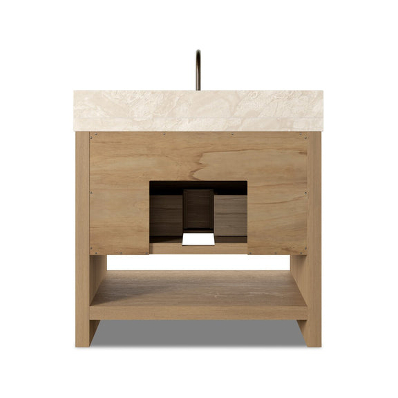 Anthem Single Vanity - Satin Light Wash Oak Veneer
