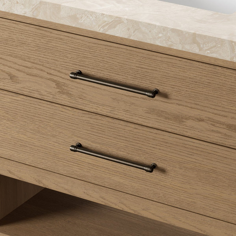 Anthem Single Vanity - Satin Light Wash Oak Veneer