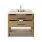 Anthem Single Vanity - Satin Light Wash Oak Veneer