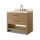 Anthem Single Vanity - Satin Light Wash Oak Veneer