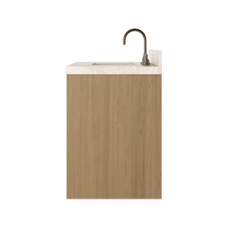 Anthem Single Vanity - Satin Light Wash Oak Veneer