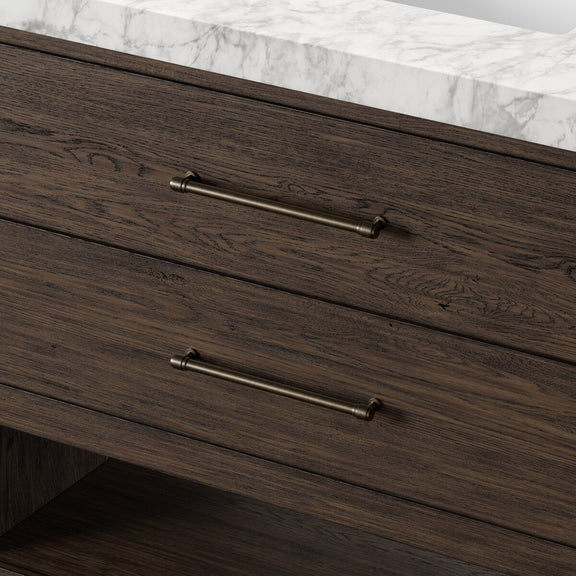 Anthem Single Vanity - Satin Espresso Oak Veneer