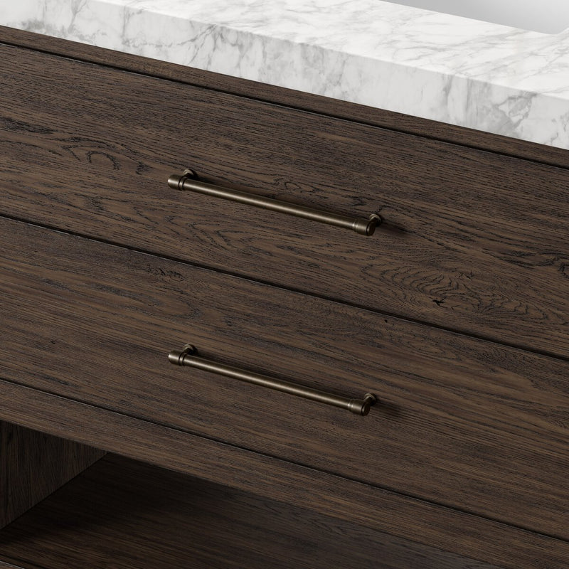 Anthem Single Vanity - Satin Espresso Oak Veneer