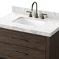 Anthem Single Vanity - Satin Espresso Oak Veneer