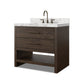 Anthem Single Vanity - Satin Espresso Oak Veneer