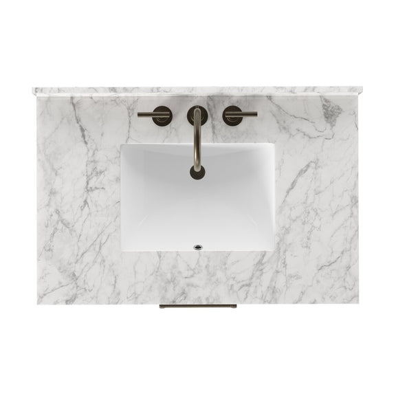 Anthem Single Vanity - Satin Espresso Oak Veneer