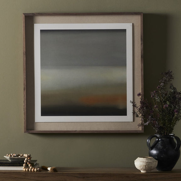 Abstract Ombre 05 by Roseanne Kenny - Rustic Walnut