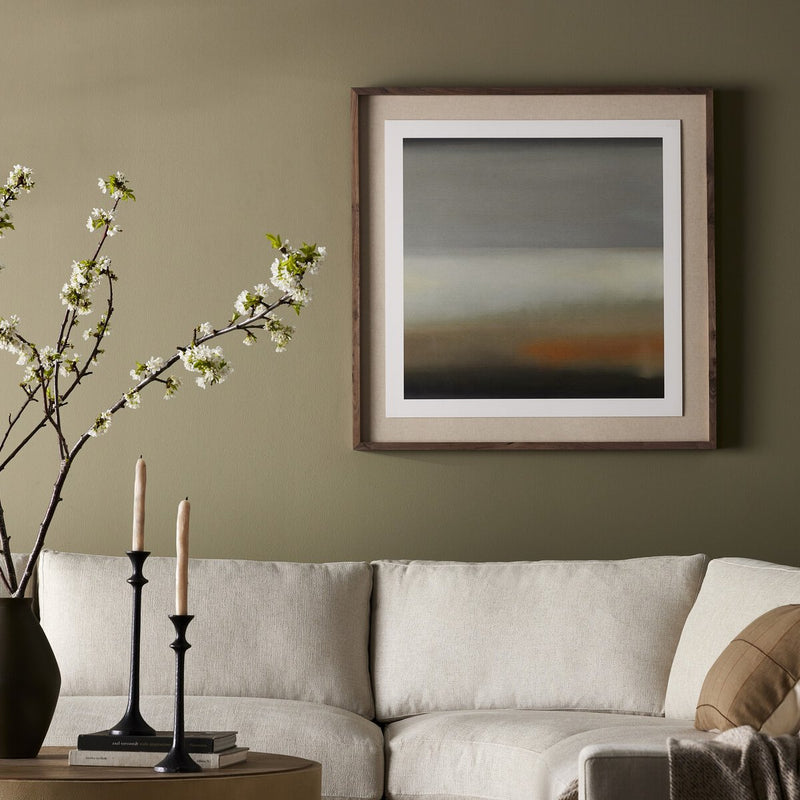 Abstract Ombre 05 by Roseanne Kenny - Rustic Walnut