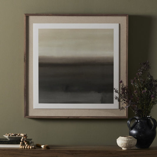 Abstract Ombre 10 by Roseanne Kenny - Rustic Walnut