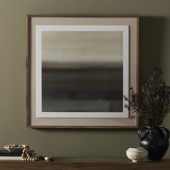 Abstract Ombre 10 by Roseanne Kenny - Rustic Walnut