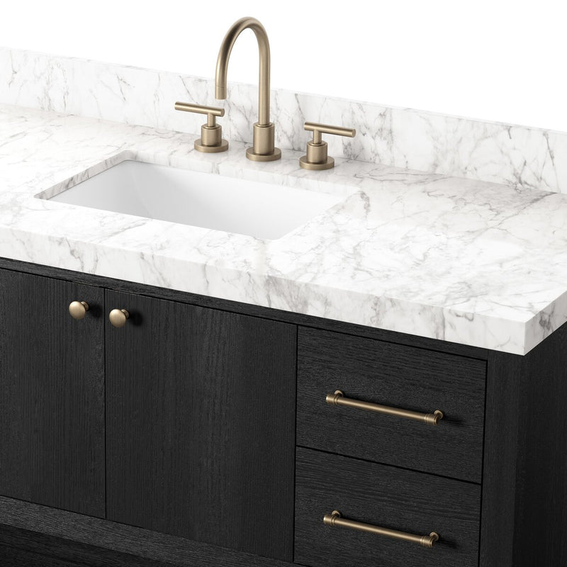 Anthem Single Wide Vanity - Black Wash Oak Veneer