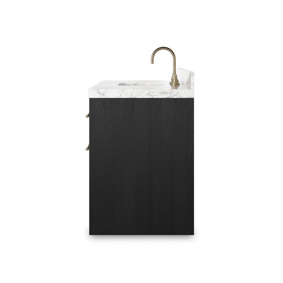 Anthem Single Wide Vanity - Black Wash Oak Veneer
