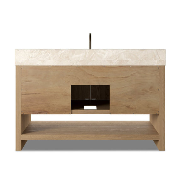 Anthem Single Wide Vanity - Satin Light Wash Oak Veneer