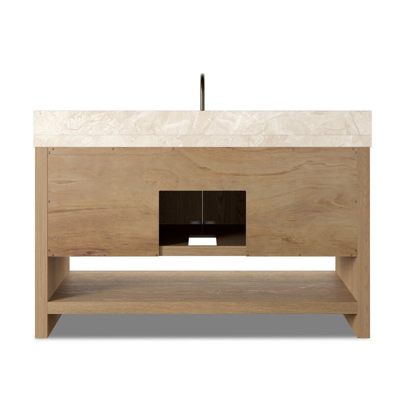 Anthem Single Wide Vanity - Satin Light Wash Oak Veneer