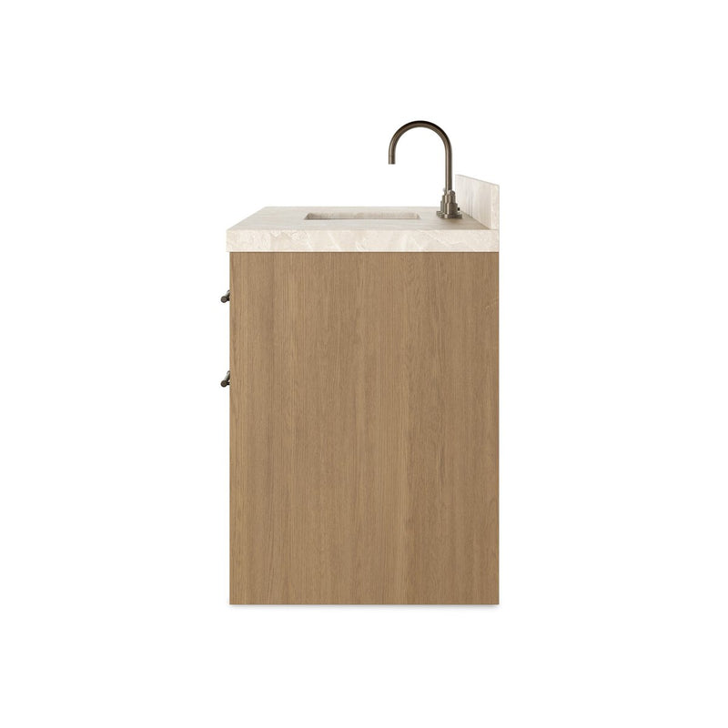 Anthem Single Wide Vanity - Satin Light Wash Oak Veneer