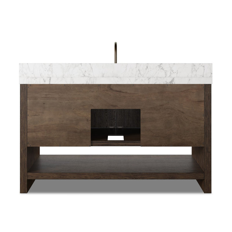 Anthem Single Wide Vanity - Satin Espresso Oak Veneer