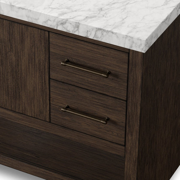 Anthem Single Wide Vanity - Satin Espresso Oak Veneer