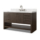 Anthem Single Wide Vanity - Satin Espresso Oak Veneer
