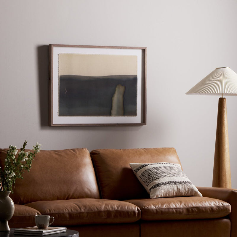 Abstract Ombre 16 by Roseanne Kenny - Rustic Walnut