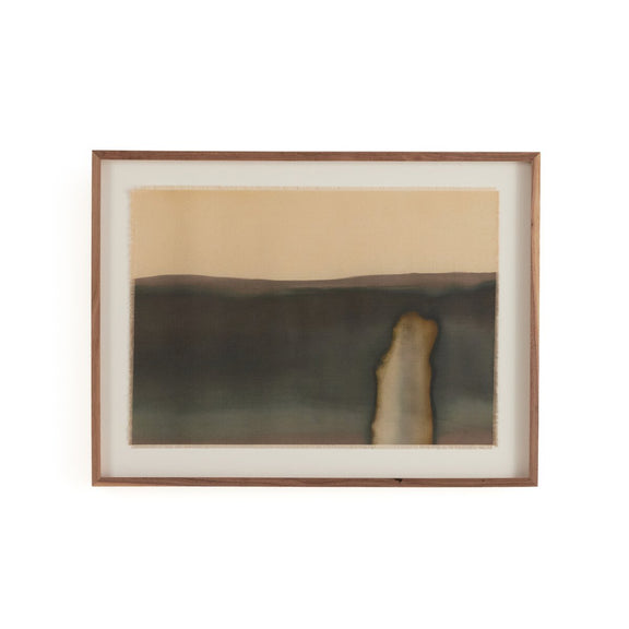 Abstract Ombre 16 by Roseanne Kenny - Rustic Walnut