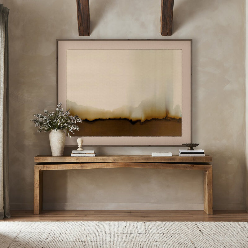 Abstract Ombre 17 by Roseanne Kenny - Rustic Walnut
