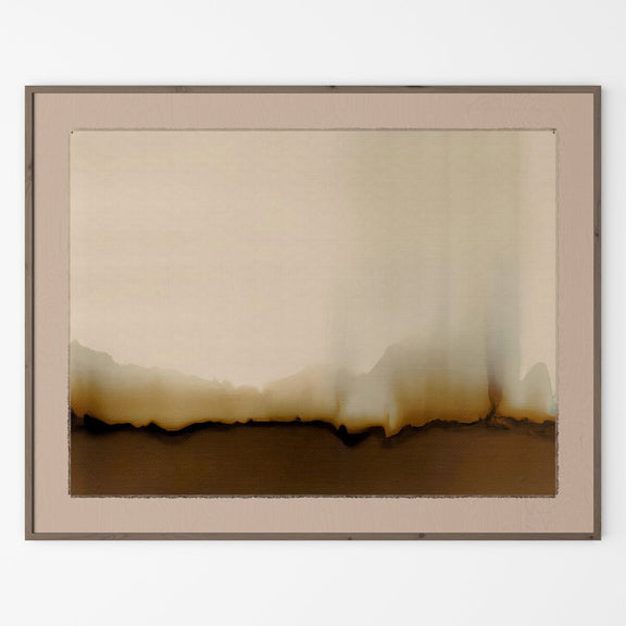 Abstract Ombre 17 by Roseanne Kenny - Rustic Walnut