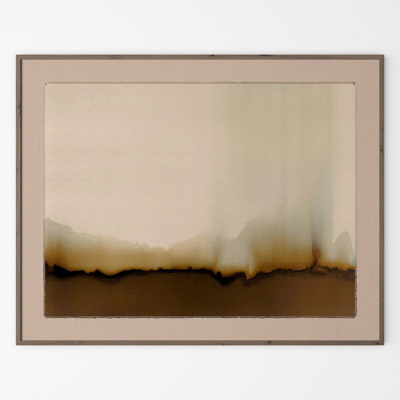 Abstract Ombre 17 by Roseanne Kenny - Rustic Walnut