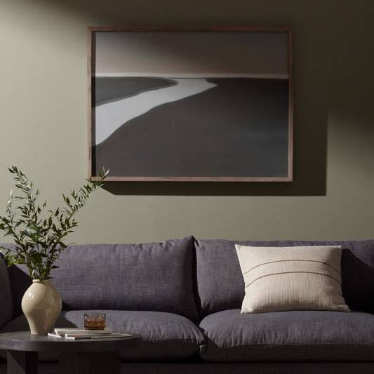 Minimal Landscape 14 by Roseanne Kenny - Rustic Walnut