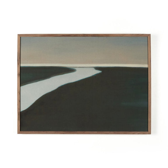Minimal Landscape 14 by Roseanne Kenny - Rustic Walnut