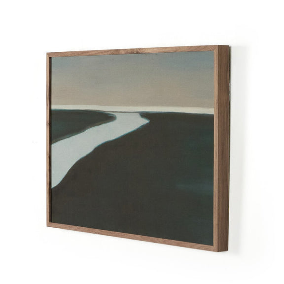 Minimal Landscape 14 by Roseanne Kenny - Rustic Walnut