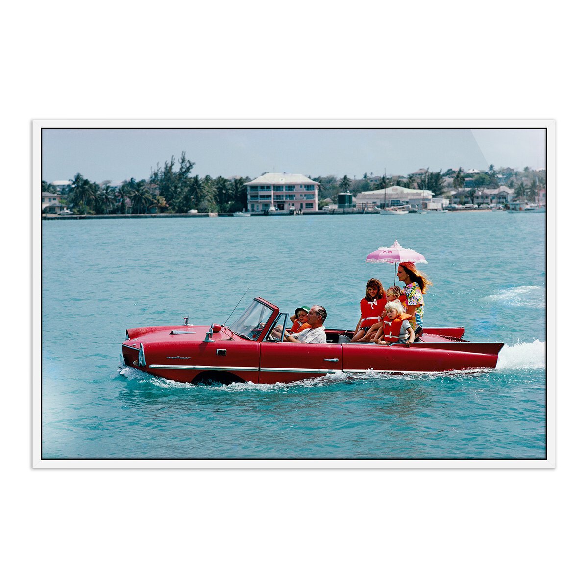 Sea Drive by Slim Aarons - White Maple Floater
