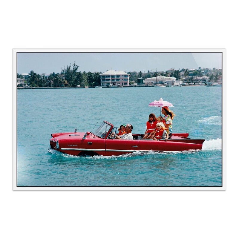 Sea Drive by Slim Aarons - White Maple Floater