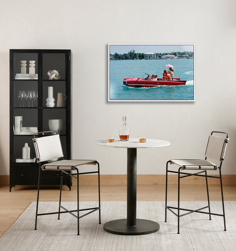 Sea Drive by Slim Aarons - White Maple Floater