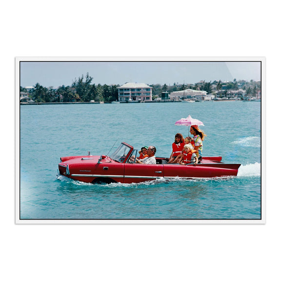 Sea Drive by Slim Aarons - White Maple Floater