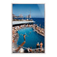 Marina Piccola by Slim Aarons - White Washed Maple Floater