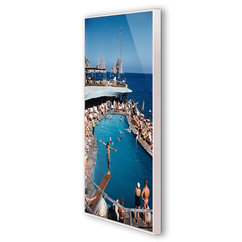 Marina Piccola by Slim Aarons - White Washed Maple Floater